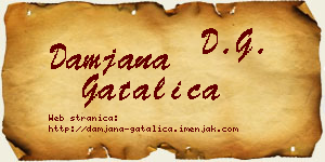 Damjana Gatalica vizit kartica